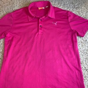 Puma golf polo; pink